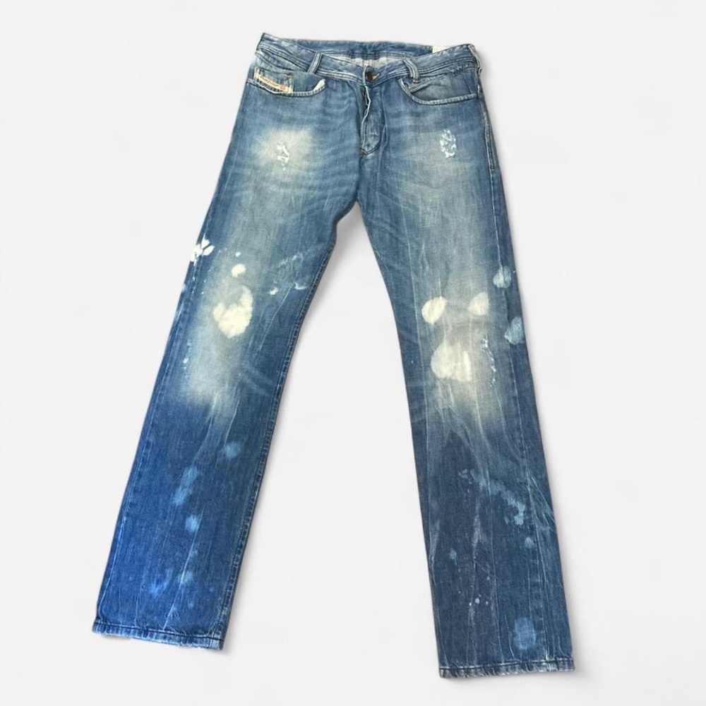Diesel Men's Blue Straight Jeans